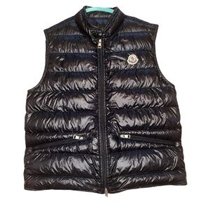 Moncler Black Puffer Vest